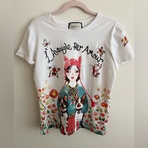 Gucci L’Aveugle Par Amour White Tee 2018 collection